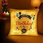 Happy Birthday Led Cushion