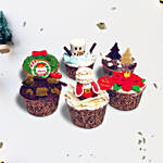 Christmas Chocolate Fudge Cupcakes
