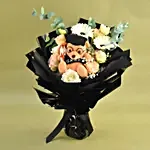 Graduation Teddy & Mixed Flowers Premium Bouquet