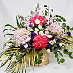 Exotic Mixed Flowers Circular Box