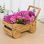 Purple Roses Arrangement In Cart