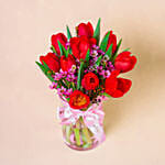 Gracious Tulips Vase for Valentine