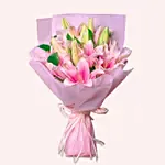 Passionate Oriental Pink Lilies