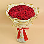 50 Valentine Roses Bouquet For 520 V-Day