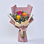 3 Mix Roses Hand Bouquet
