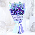 Blue Orchid Personalised Wish