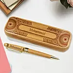 Engraved Wooden Pen