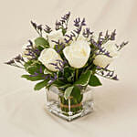 White Roses In A Vase