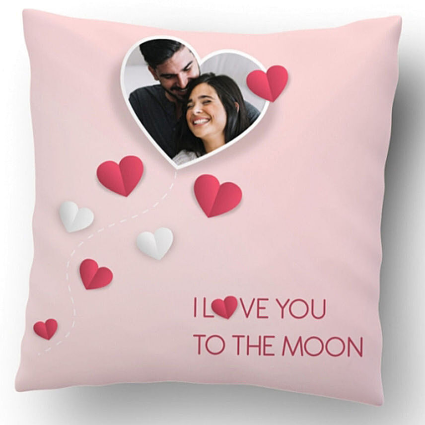 Love You To The Moon Cushion: 