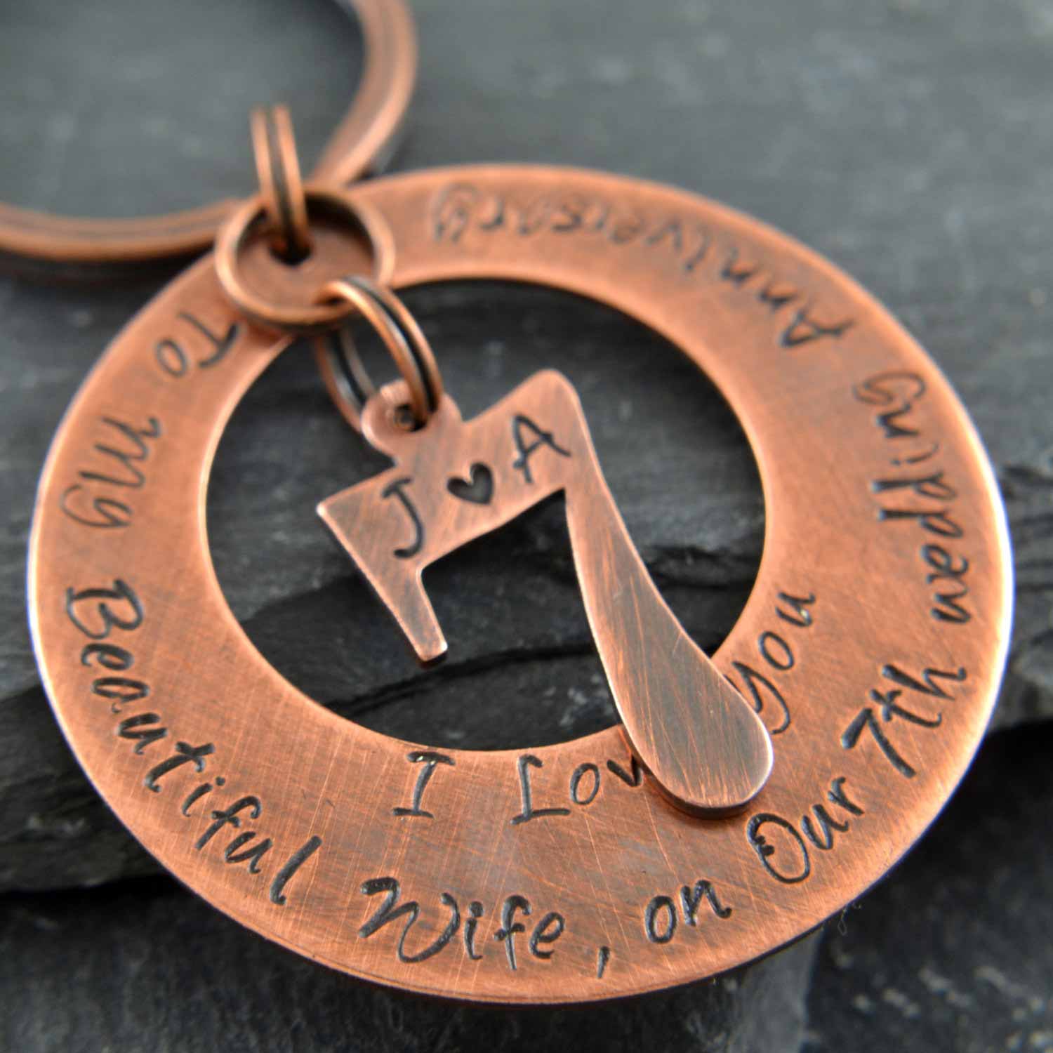 For Wife Wool Copper Anniversary Gifts Personalized Copper