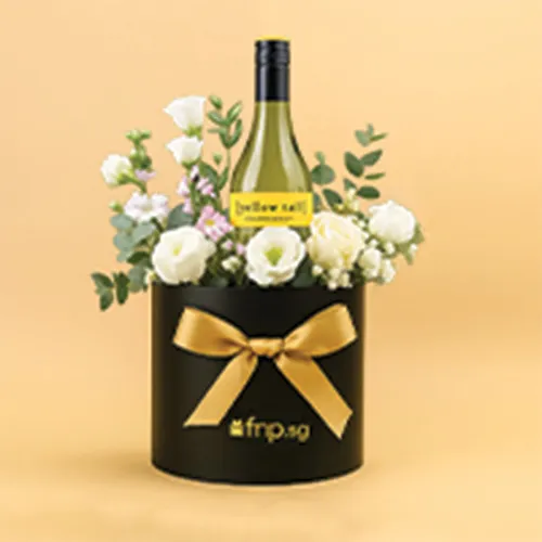 Flowers & Wine Combo