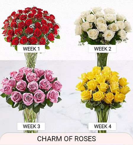 weekly roses delivery subscription