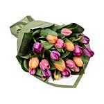 10 Glossy Tulips Bouquet