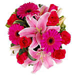 Pink Flowers Box Arrangement