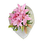 Stunning Pink Asiatic Lilies Bouquet