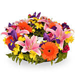 Vibrant Flowers Wreath