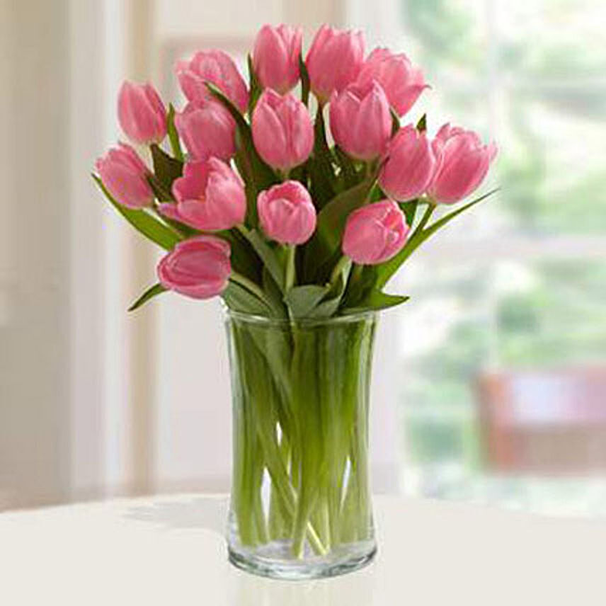 Pink Tulips Arrangement BH