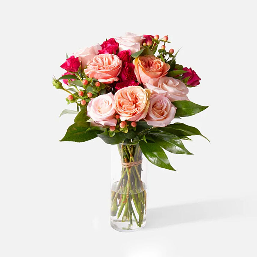 Appealing Assorted Rose & Spray Rose Arrangement