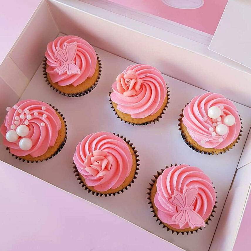 Delish Vanilla Cupcakes 12 Pcs