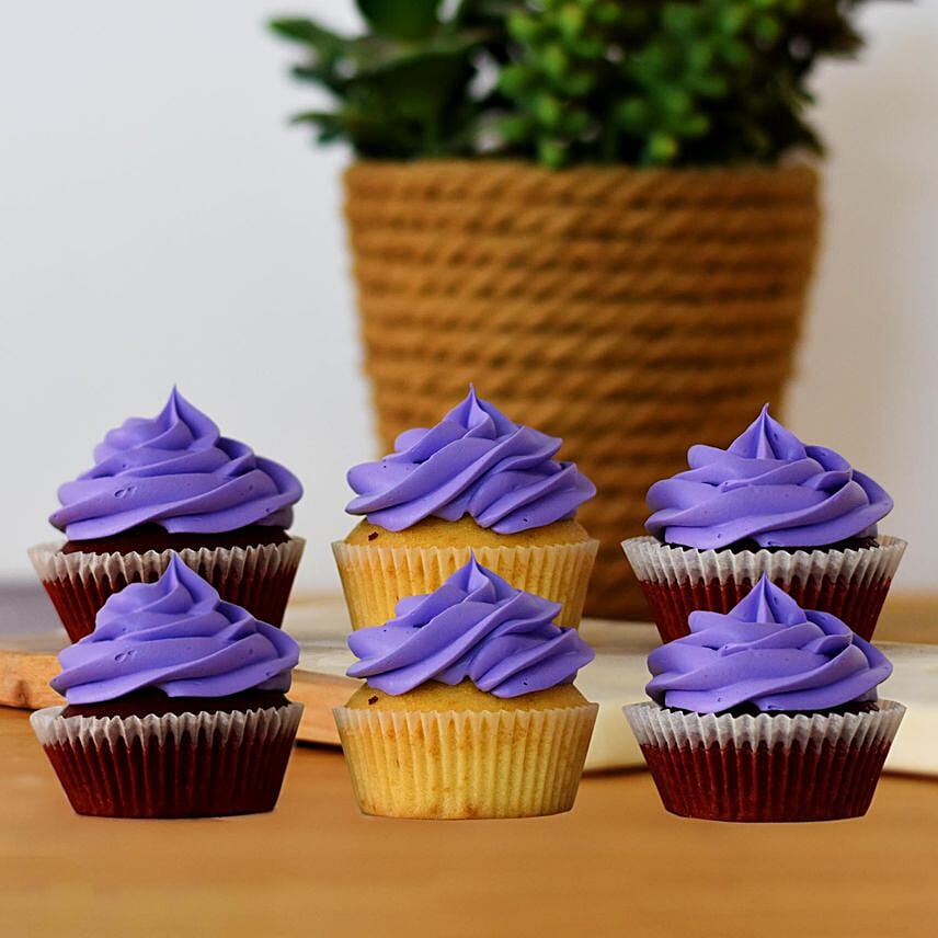 Mouth Watering Chocolate Cupcakes 6 Pcs