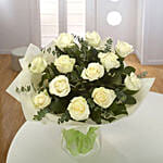 White Roses Bouquet BH