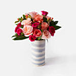 Appealing Assorted Rose & Spray Rose Arrangement