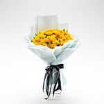 Beautifully Tied Yellow Spray Roses Bouquet