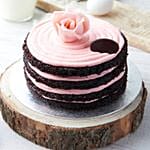 Dark Chocolate Rose Cake 1 Kg