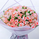 Exotic Peach Spray Roses Bouquet