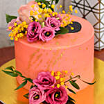 Flowerly Chocolate Cake Half Kg