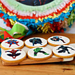 Super Hero Photoprint Cookies 12 Pcs