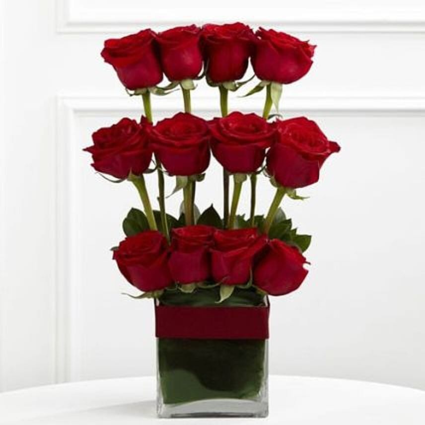 Red Roses Arrangement For Your Beloved