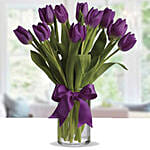 Purple Tulip Arrangement EG