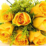 Bunch of Exotic Yellow Roses