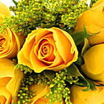 Bunch of Exotic Yellow Roses