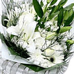 Funeral Bunch of Light Coloured Lilies & Gerberas