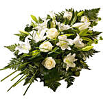 Funeral Bunch of Light Coloured Lilies & Roses