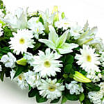 Funeral Spray of Gerberas Lilies & Mixed Flowers