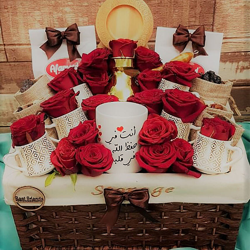 Oriental Coffee & Love Basket