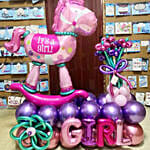 Baby Girl Balloon Arrangement