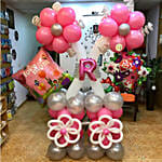 Sparkling Happy Birthday Balloon Arrangement