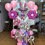 Twin Baby Girls Balloon Decor