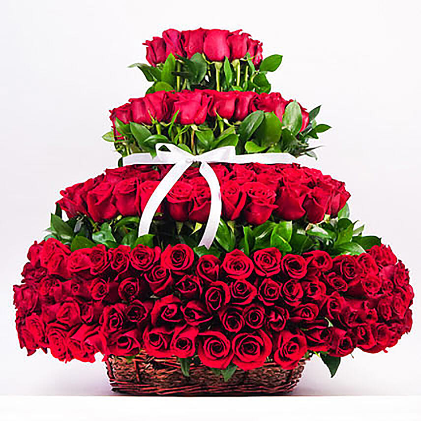 Basket Of 400 Roses Glory