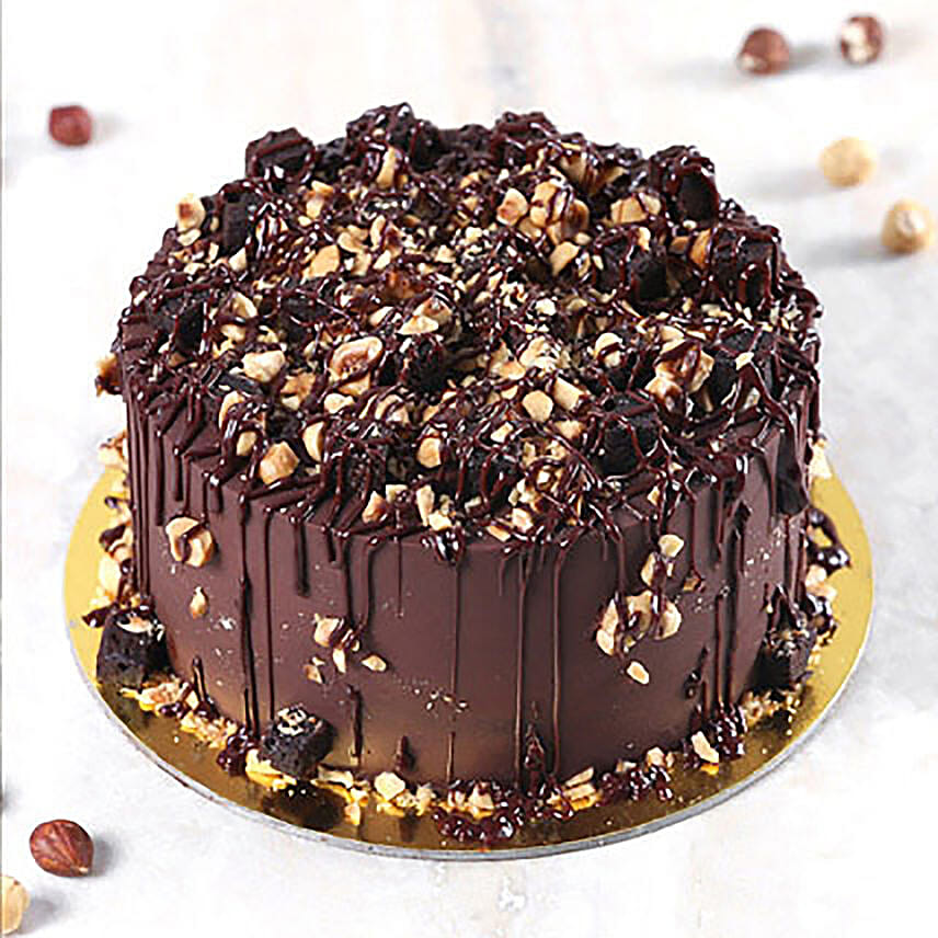 Crunchy Chocolate Hazelnut Cake Half Kg