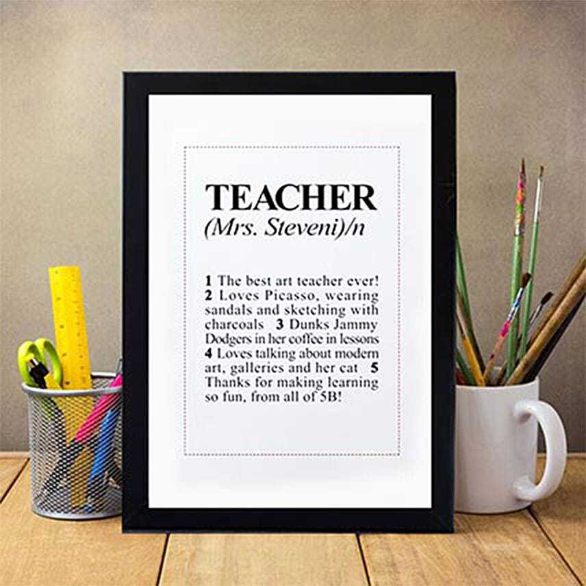 Teacher Praise Photo Frame