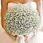 White Gypsophila Bridal Bouquet