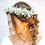 White Gypsophila Tiara