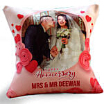 Anniversary Cushion With Marble Cake