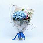 Appealing Roses N Hydrangea Bouquet