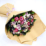 Exotic Roses And Hypericum Mixed Bouquet
